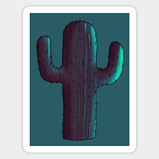 Cool Color Cactus Magnet